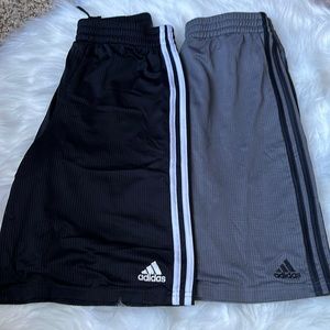Two pair of Adidas mesh shorts for kids. Size XL (18-20)